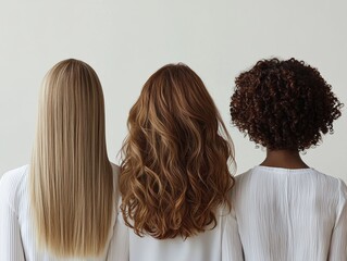Diverse Hair Types in Natural Light