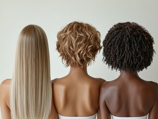 Diverse Hair Types in Natural Light