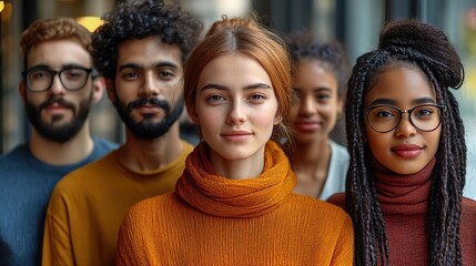 diverse group of people from various ethnic and religious backgrounds standing together symbolizing social equality and inclusiveness