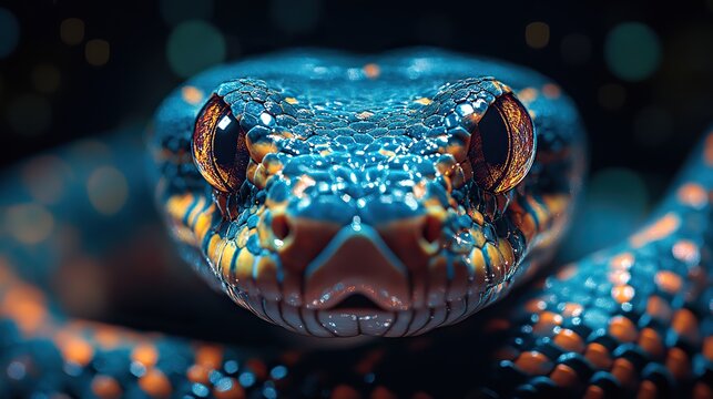 image contrasting python and javascript in software development featuring a snake and code elements