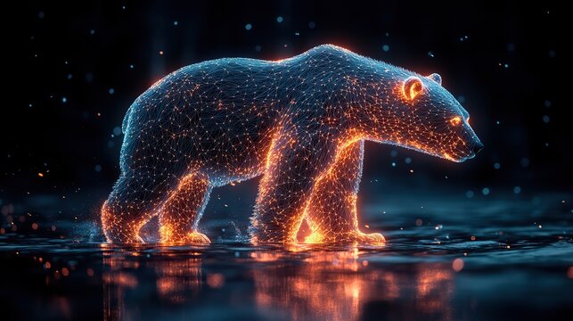 stylized polar bear representing the polaris data science python package symbolizing strength and precision in data analysis