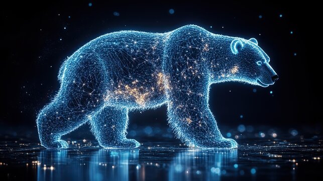 stylized polar bear representing the polaris data science python package symbolizing strength and precision in data analysis