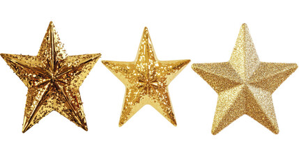 Elegant Golden Stars Perfect for Festive Decorations or Celebrations Generative AI