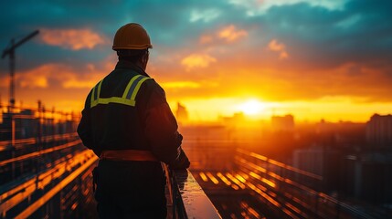 Fototapeta premium Worker Focused on Completing Tasks in a Professional Work Environment, Depicting Dedication and Productivity in a Job Setting