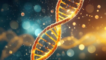 Genetic Code DNA Sequencing Molecular Concept. Generated image