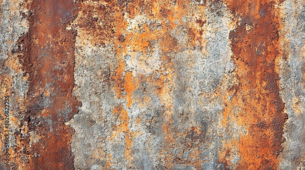 Poster Textured Rusty Surface with Color Variations