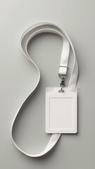 Blank badge with string