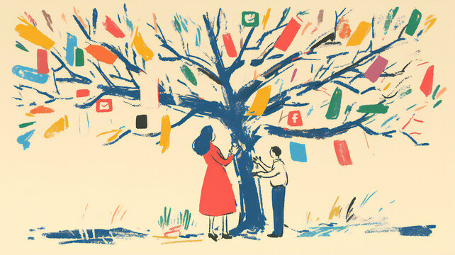 The Networked Tree of Life..generated by AI.