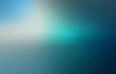 An abstract design with blurred lines and a gradient of blue, teal, and white.