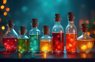  Glowing Potion Bottles