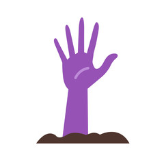 zombie hand graveyard Halloween  Icon