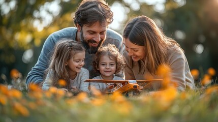 Fototapeta premium Family Fun In The Park