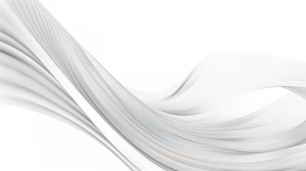 Obraz premium Gray White Perspective Wave Background - a captivating and modern visual. The wave-like design creates a flowing and sophisticated scene.