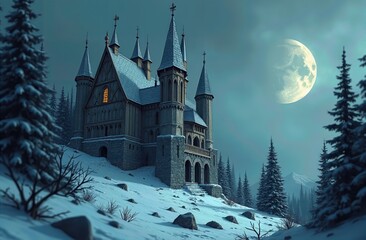 Obraz premium Winter Castle