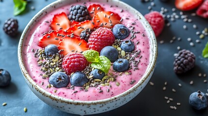 blueberry cheesecake with berries