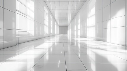 A digital 3D grid model displays ceiling, walls, and floors with black lines, illustrating a virtual environment.