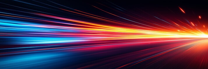 Fototapeta premium High-speed motion blur background with blurred speed lines and streaks of light