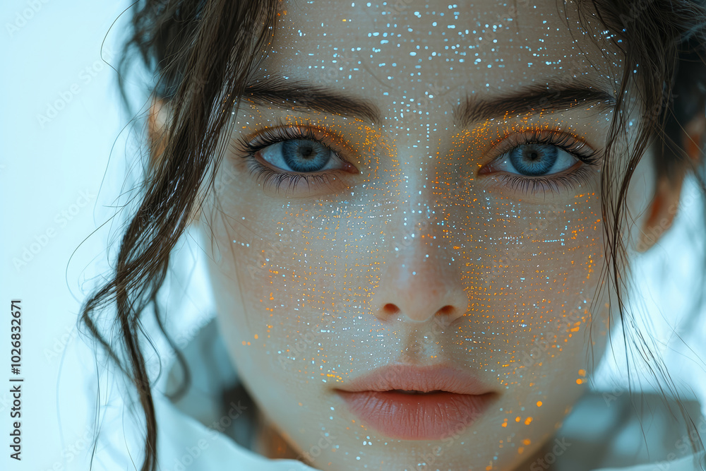 Poster an ai system generating realistic deepfakes, fueling concerns about the spread of misinformation. co