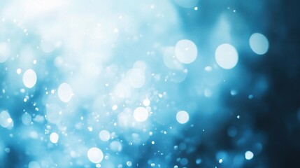 Obraz premium Soft Blue Abstract Background with Bokeh Effect