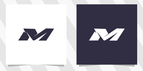 letter m logo design vector