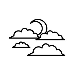 Crescent moon Halloween Icon