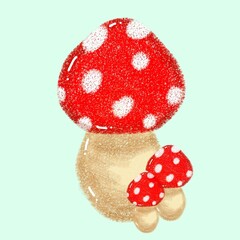 mushroom drawing