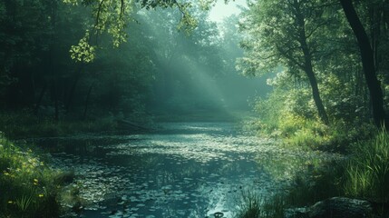 Fototapeta premium morning in the forest