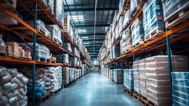 Construction Materials Warehouse with Advanced Insulation Products and Thermal Imaging Displays