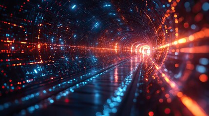 Obraz premium A futuristic vision of technology and innovation, emphasizing the concept of forward-looking technological advancements and potential.