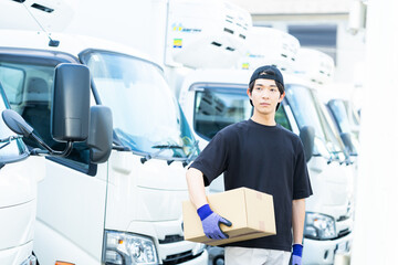 ドライバーの若い男性