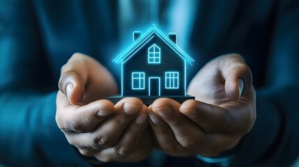 Financial Planners Holding Home Concept in Hands
