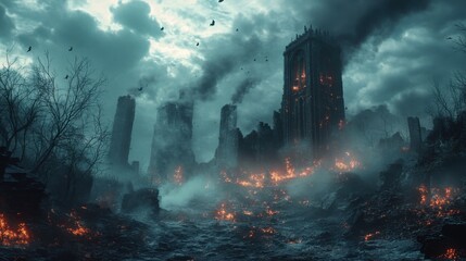 scary halloween background