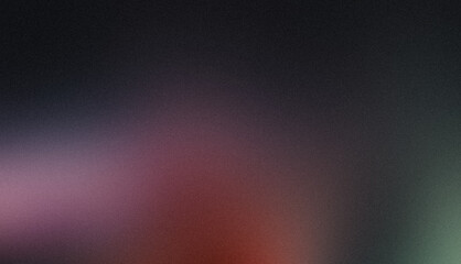 Magenta green color flow abstract smooth grainy gradient backdrop design, retro summer colours flow on dark with noisy gradient banner or poster.