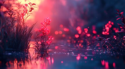 Fototapeta premium fire in water