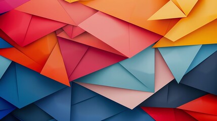 Obraz premium Abstract diamond composition, pastel tones, flat design illustration