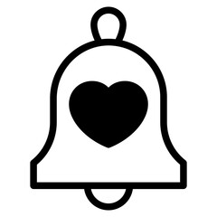 notification bell with heart icon