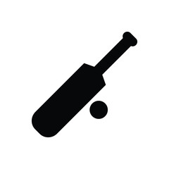 Cricket sports interface solid icon.