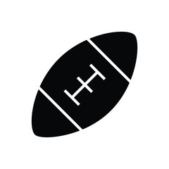 Rugby sports interface solid icon.