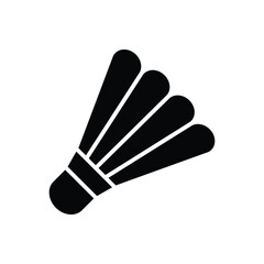 Shuttlecock sports interface solid icon.