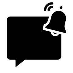 chat with bell notification icon
