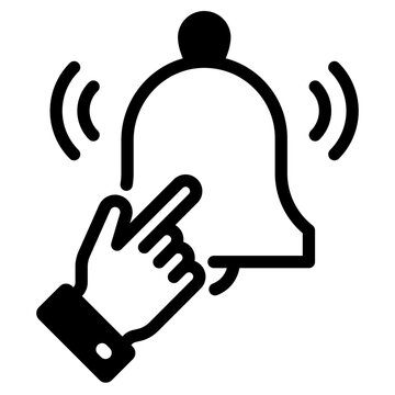 Subscribe bell icon. ponter click the notification bell icon. Subscribe button, bell notification symbol.