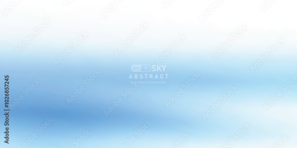 Poster blue sky and coolorful cloud abstract gradient vector background.