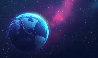 Fototapeta premium graphics of space, planets, and astronauts on a white background.