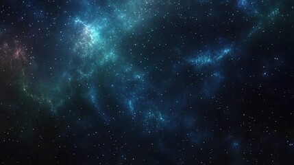 Cosmic Nebula with Stars in Deep Space