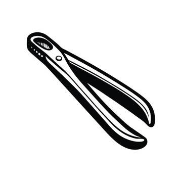 black and white pliers tool clip art preview