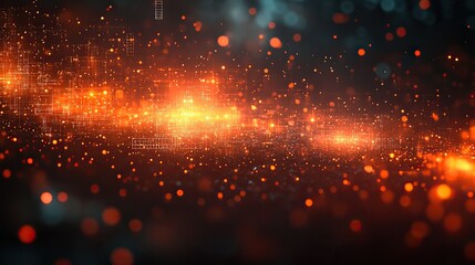 Fototapeta premium Digital elements are artfully combined to create a technology background, perfect for designing presentations that emphasize modern advancements.