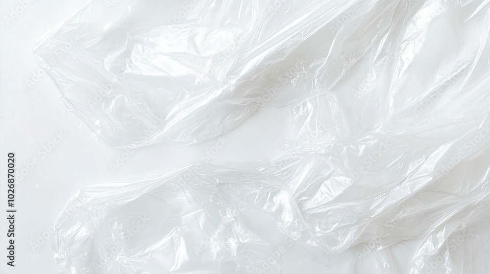 Poster textured plastic wrap sheets on a smooth surface for various uses generative ai