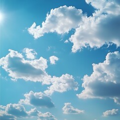 blue sky with clouds