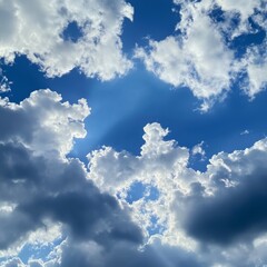 blue sky with clouds