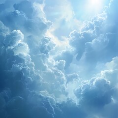 blue sky with clouds